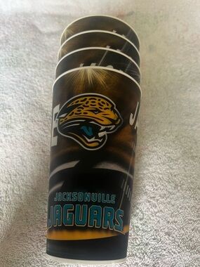 Jacksonville Jaguars Team Cups - Set of 4 Like New